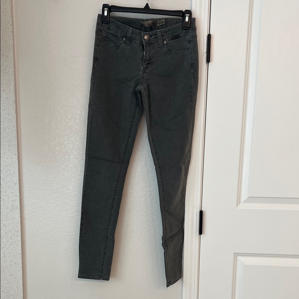 PAIGE Dark Gray Skinny Jeans